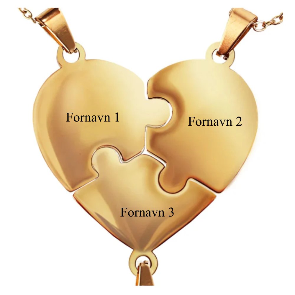 Hjerteformet puslespilskæde My Lovin'®