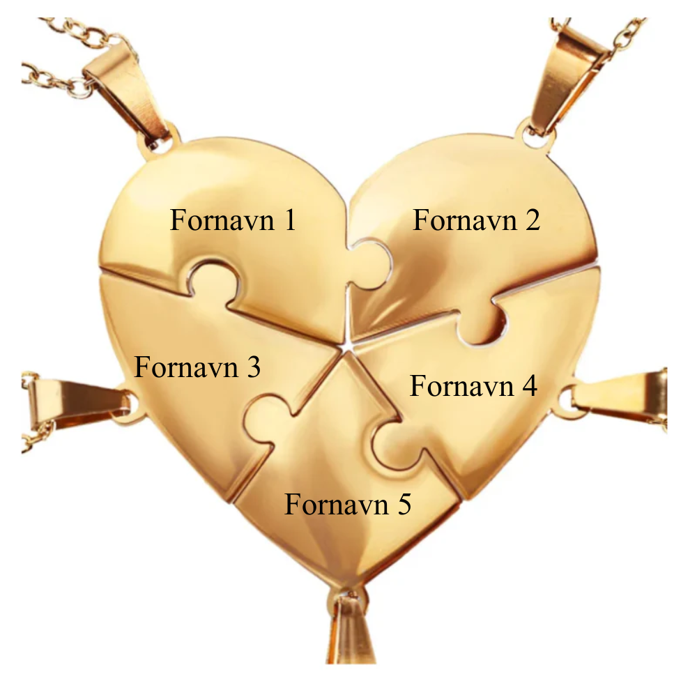 Hjerteformet puslespilskæde My Lovin'®