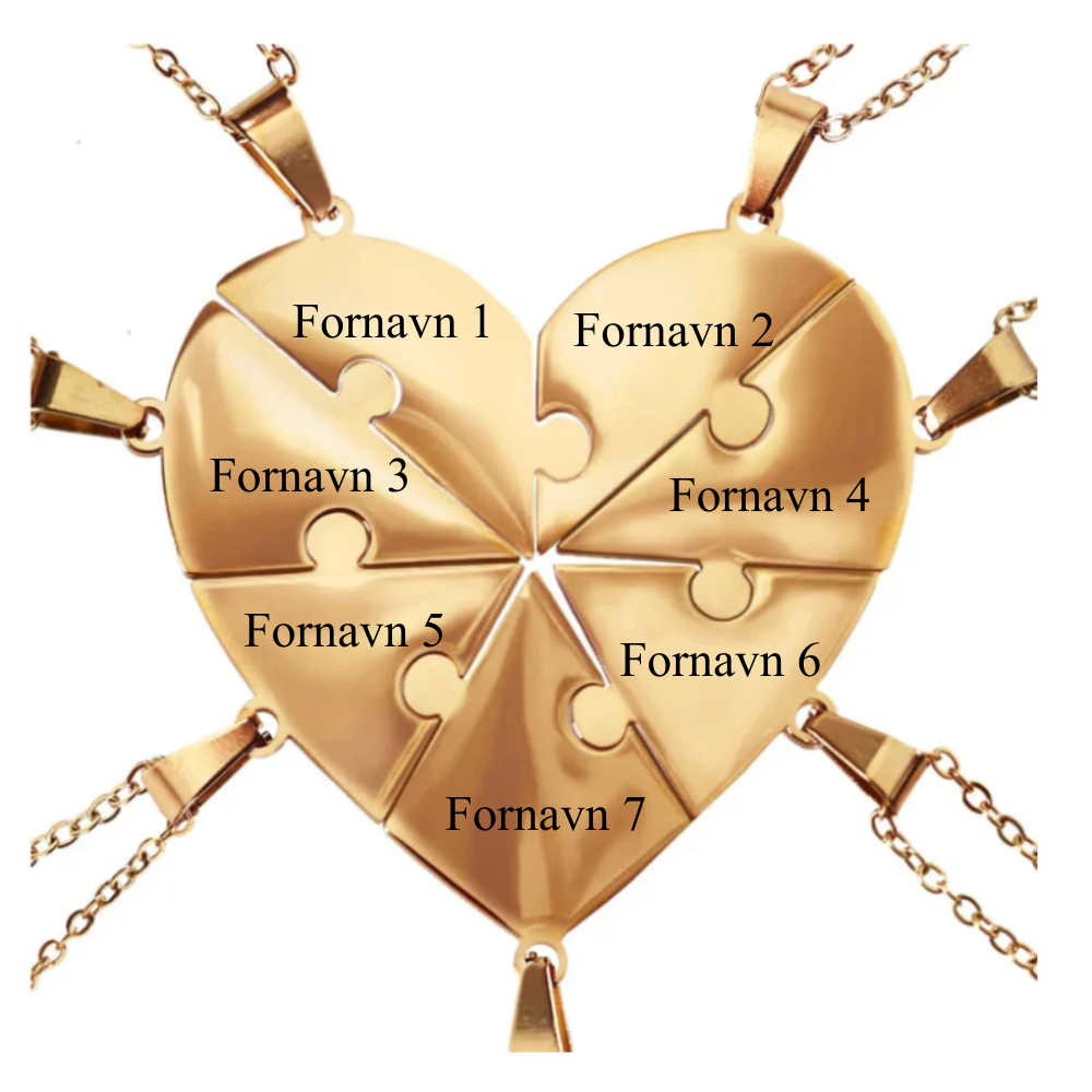 Hjerteformet puslespilskæde My Lovin'®