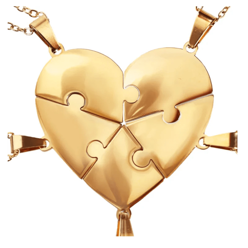 Lien Éternel™ - Collier puzzle famille personnalisé - Cotty Milano