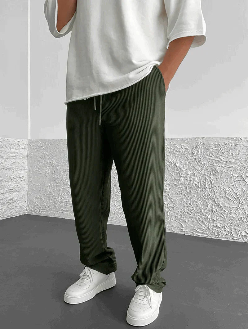 Pantalon côtelé coupe décontractée - Cotty Milano