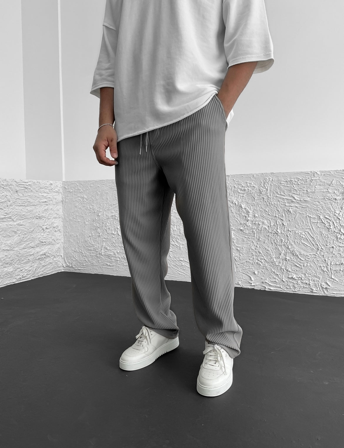 Pantalon côtelé coupe décontractée - Cotty Milano