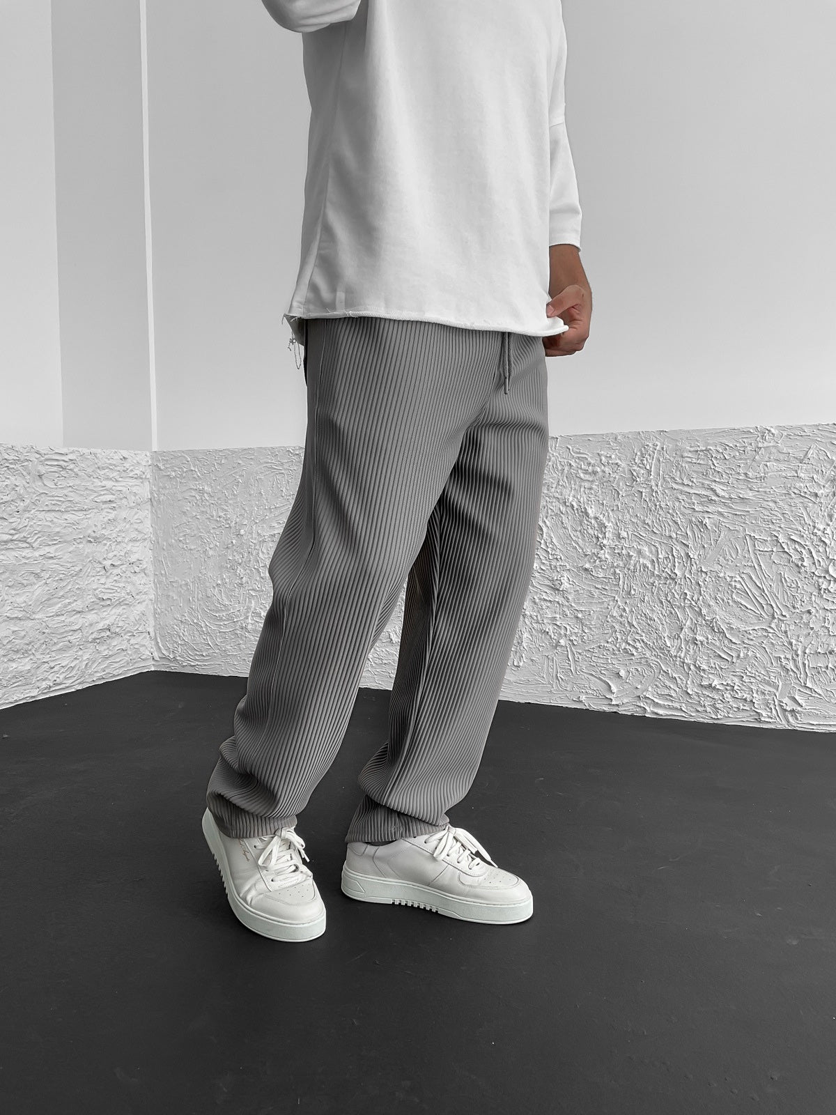 Pantalon côtelé coupe décontractée - Cotty Milano