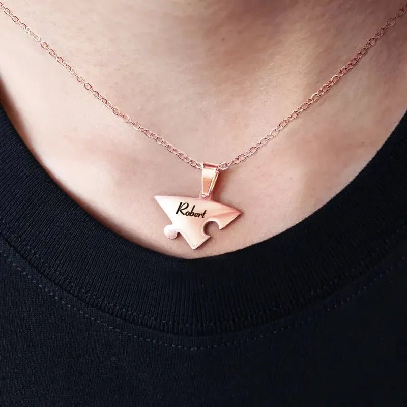 Lien Éternel™ - Collier puzzle famille personnalisé - Cotty Milano