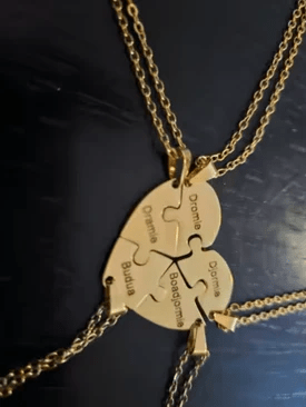 Lien Éternel™ - Collier puzzle famille personnalisé - Cotty Milano