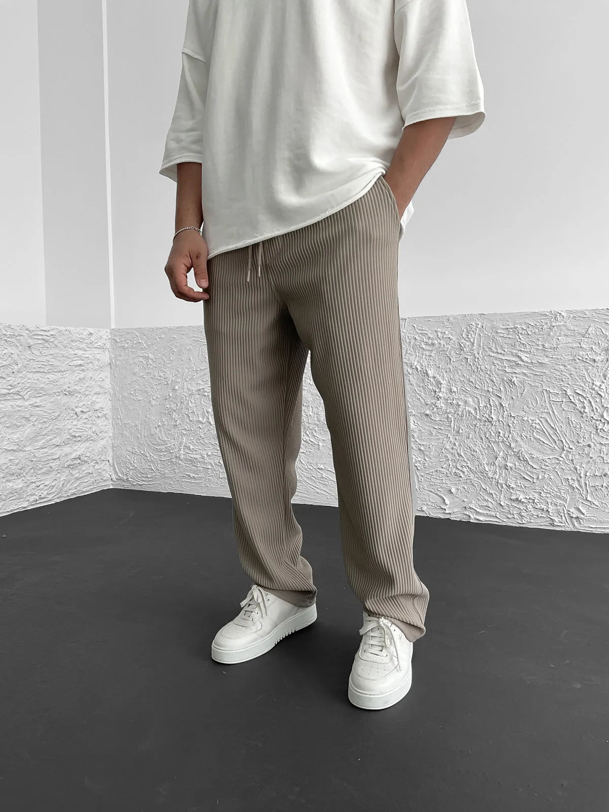 Pantalon côtelé coupe décontractée - Cotty Milano