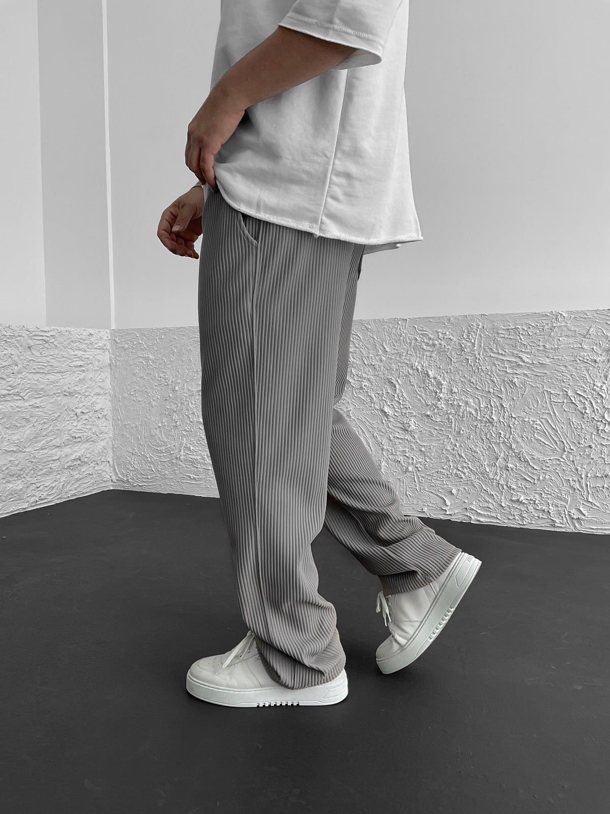 Pantalon côtelé coupe décontractée - Cotty Milano